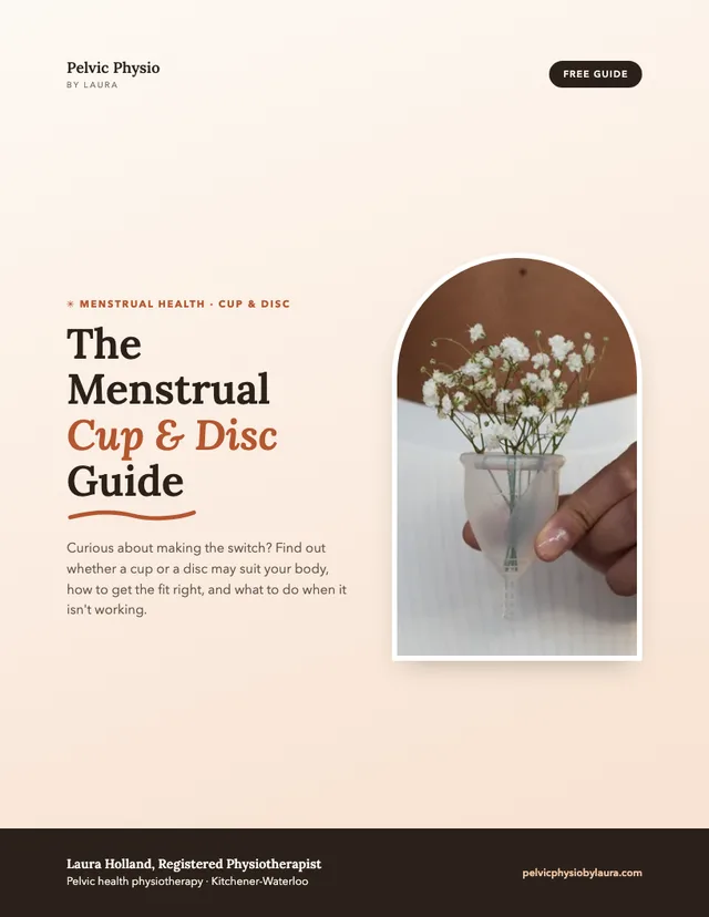Cover of the free guide: The Menstrual Cup and Disc Guide