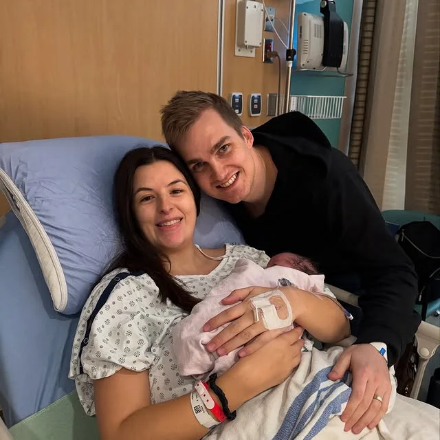 Laura sharing her c-section birth story